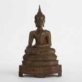 EARLY 20TH C. THAI BRONZE BUDD