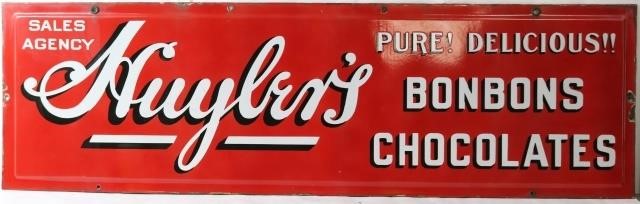EARLY-20TH CENTURY ENAMELED SIGN