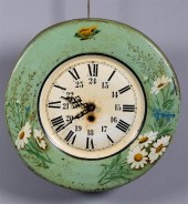 EARLY 20TH CENTURY GREEN TOLE
