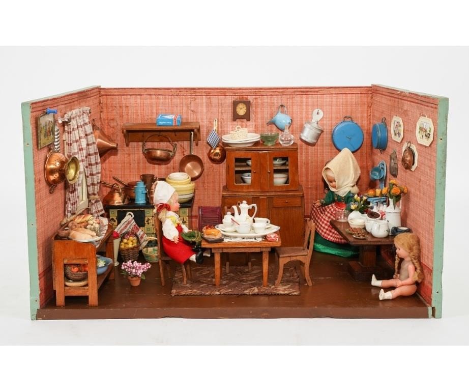 Early 20th century painted wood