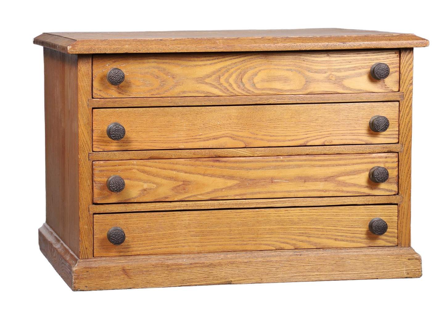 Early 20th spool cabinet, 4-drawer,