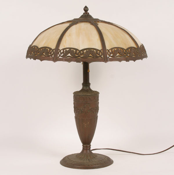Early 20thC. leaded slag glass