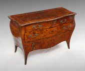 EARLY 3 DRAWER BOMBE CHEST: 18