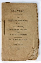 EARLY ABOLITIONIST PAMPHLET:"S