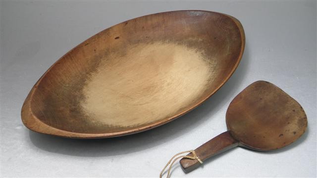 Early American hand hewn maple bowl