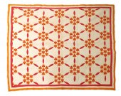 EARLY AMERICAN HAND QUILTED BR