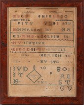 EARLY AMERICAN OR ENGLISH SAMP
