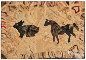 EARLY AMERICAN RABBIT AND HORS