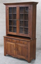 EARLY AMERICAN STEP BACK CUPBO