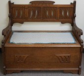 EARLY AMERICAN STYLE CARVED OA