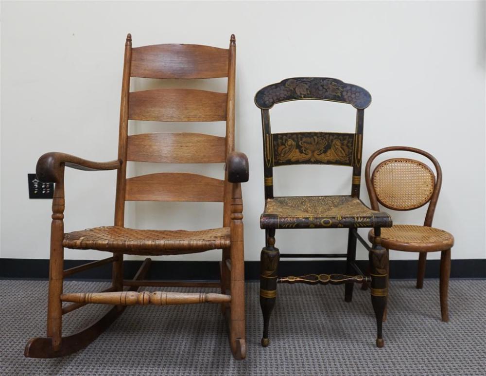EARLY AMERICAN STYLE OAK AND