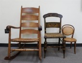 EARLY AMERICAN STYLE OAK AND S