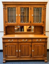 EARLY AMERICAN STYLE OAK TWO-P