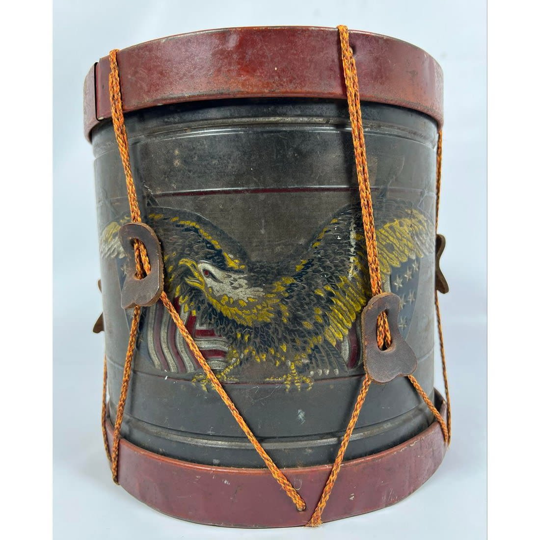 Early American Style Painted Drum