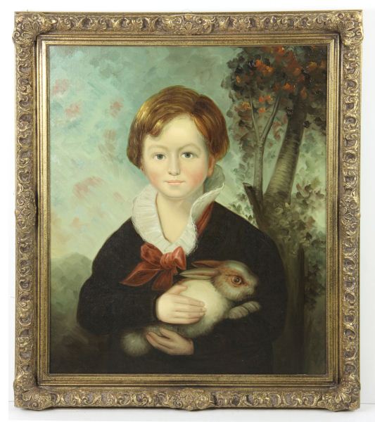 Early American Style Portrait of