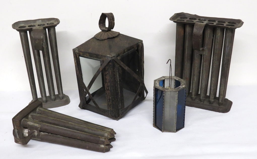 EARLY AMERICAN TIN LIGHTING - 2
