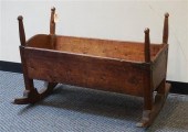 EARLY AMERICAN TURNED MAPLE AN