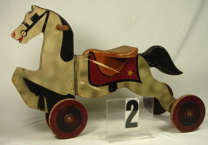 Early Antique Ride on Horse,