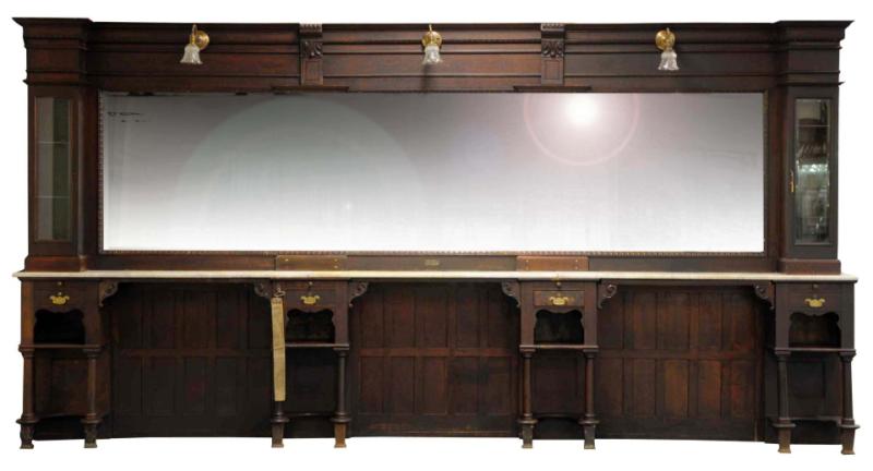 Early Backbar.  Circa late 1800s.