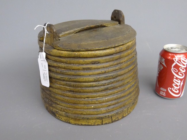 Early banded twig bucket. 8' Ht.