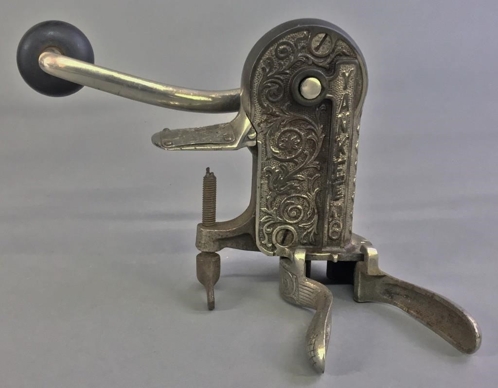 Early bar metal cork screw,