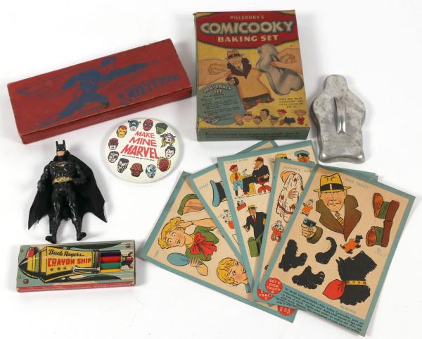 EARLY BATMAN, SUPERMAN, D. TRACY,
