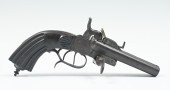 EARLY BELGIUM PINFIRE PISTOL: