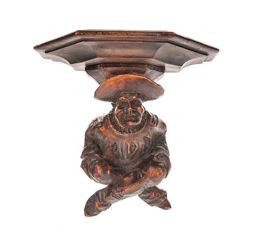 EARLY BLACK FOREST FIGURAL CARVED