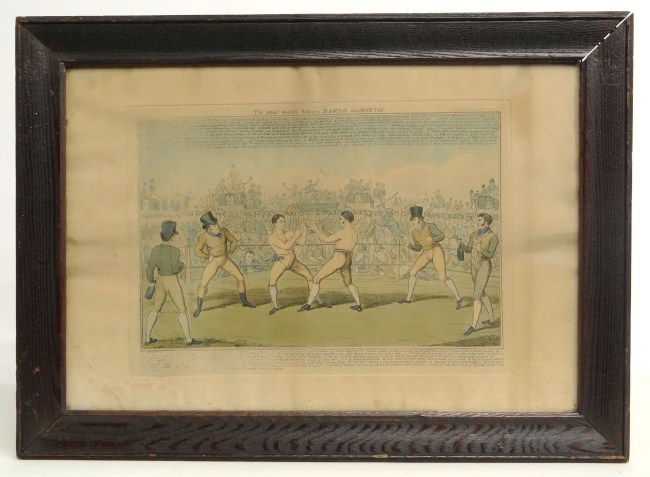 Early boxing print ''The great