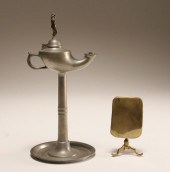 Early brass candle reflector a