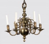 EARLY BRASS CHANDELIER 18th c.