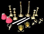 EARLY BRASS, ELEVEN PIECES, 19