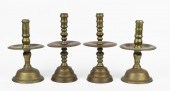 EARLY BRASS MEDIAL DROP CANDLE
