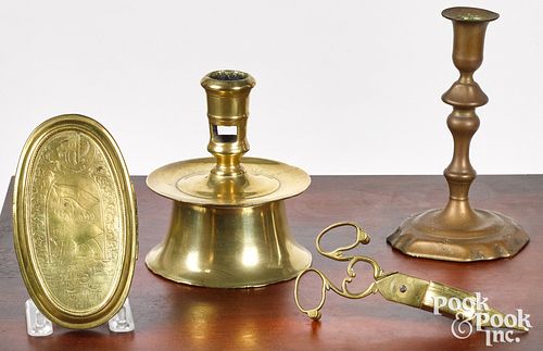 EARLY BRASS, TO INCLUDE A CAPSTAN