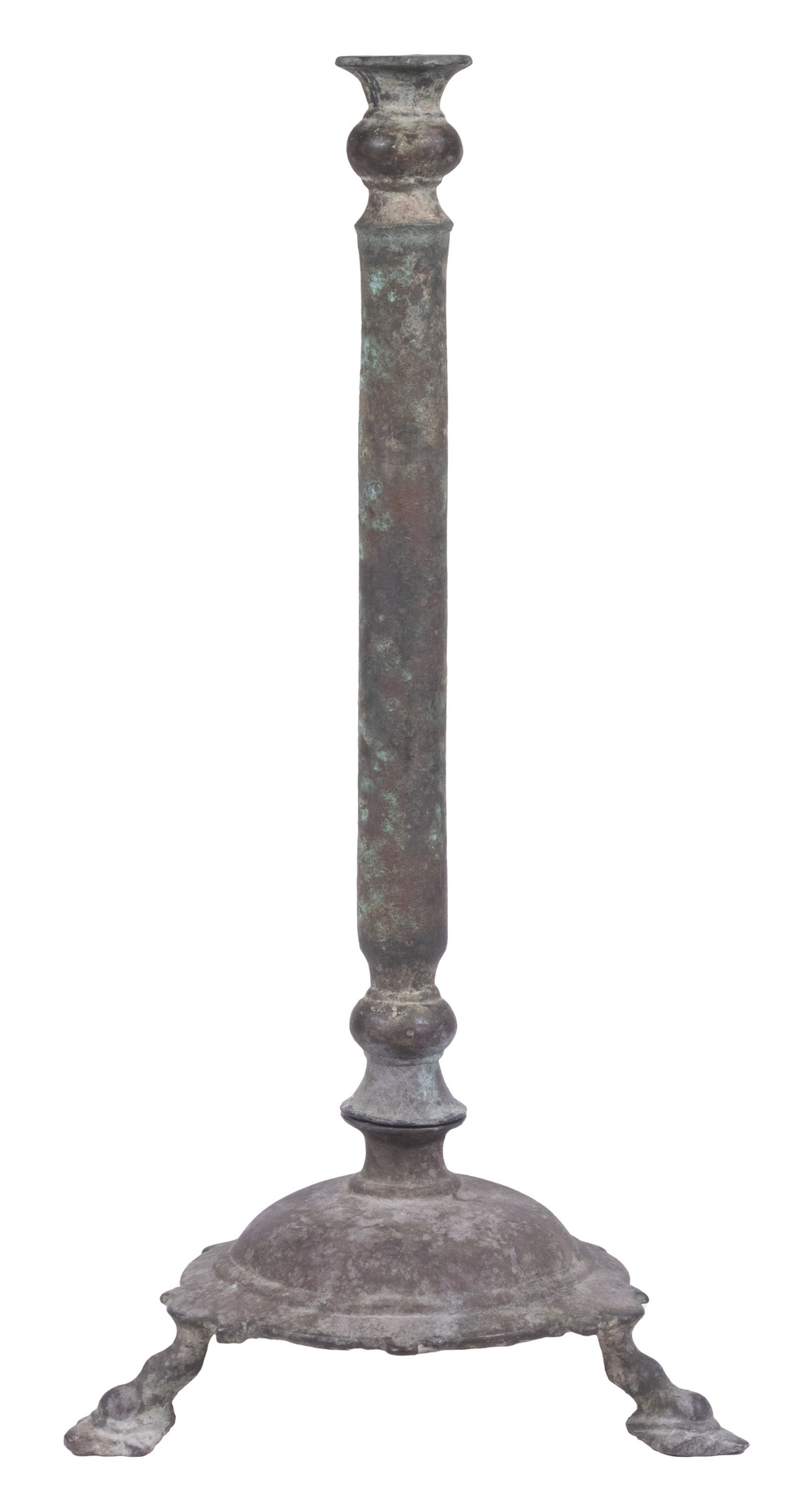 EARLY BRONZE CANDLESTICK 10th -