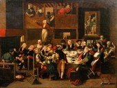 EARLY BROTHEL PAINTING BRUNSWI