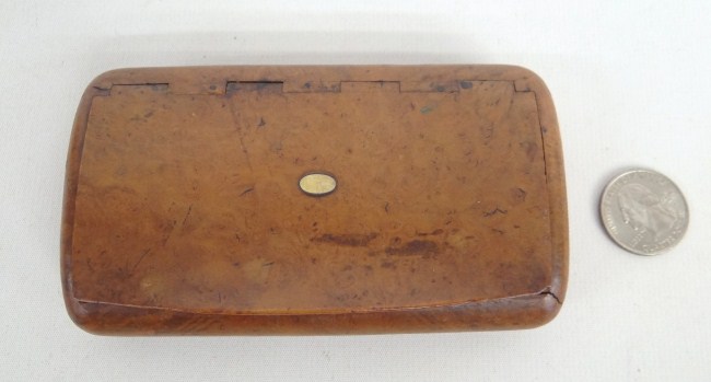 Early burly snuff box.