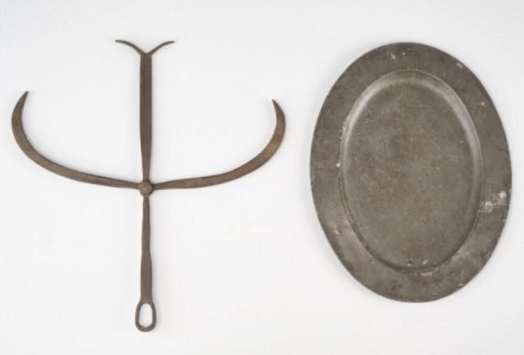 EARLY CALIPERS & PLATTERLot of two: