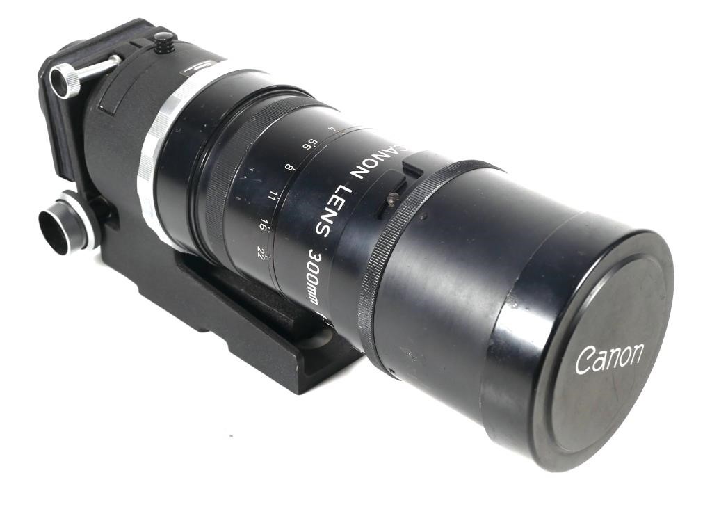EARLY CANNON F4 300MM LENS WITH