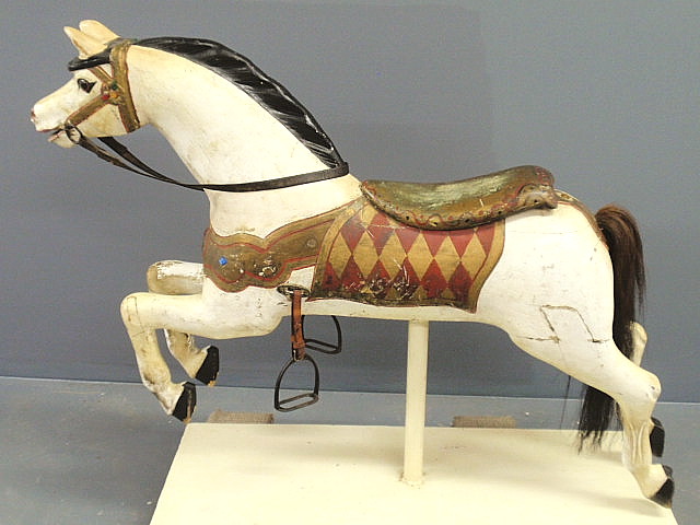 Early carousel horse late 19th c.