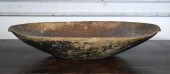 EARLY CARVED AND PAINTED OVAL