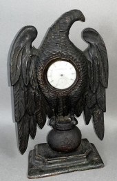 EARLY CARVED EAGLE ON PEDESTAL