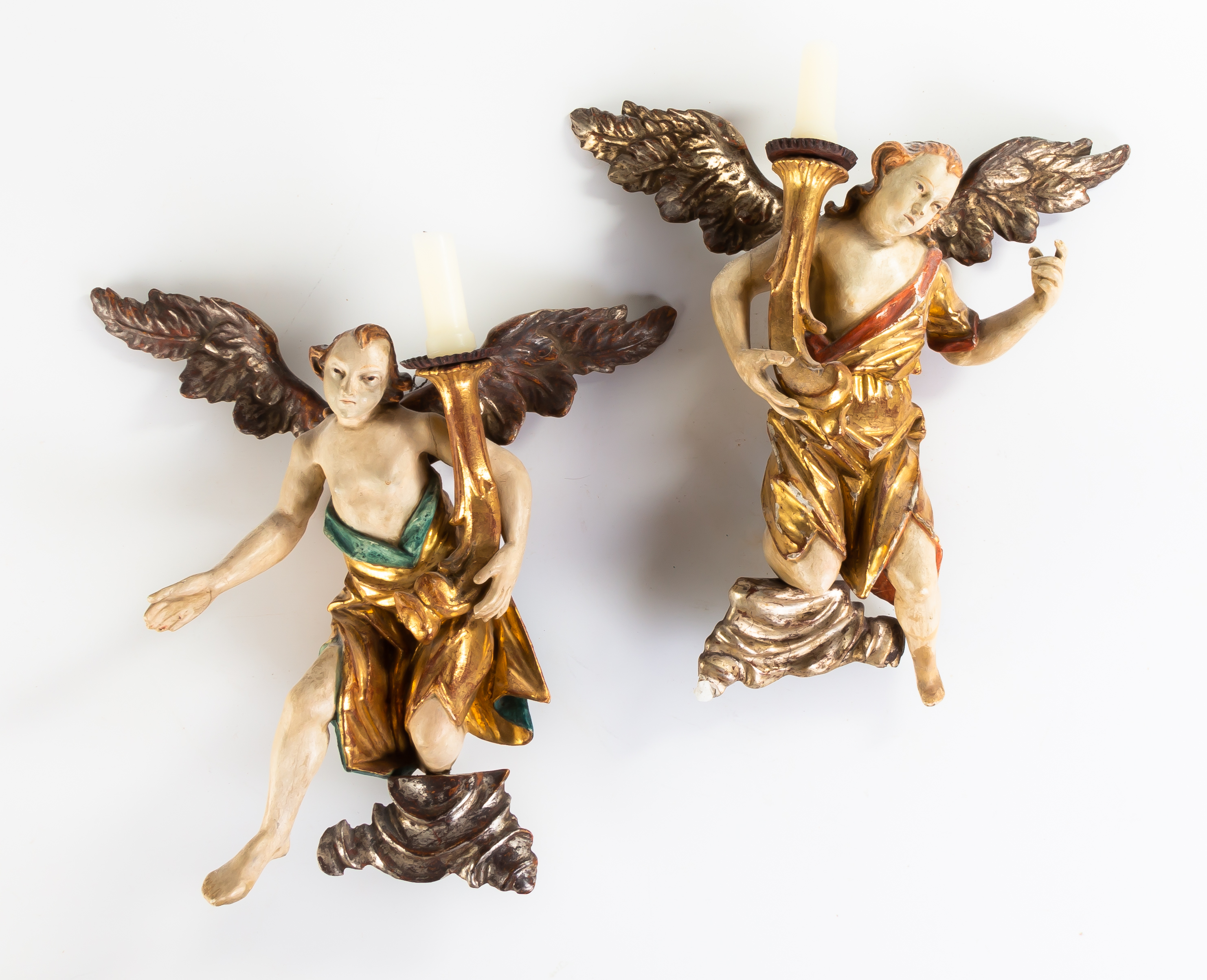 EARLY CARVED & POLYCHOME PAINTED
