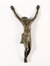 EARLY CAST BRONZE CORPUS CHRIS