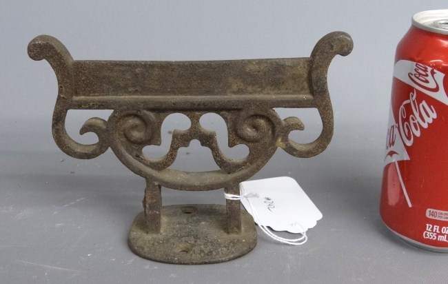Early cast iron bootscraper. 6