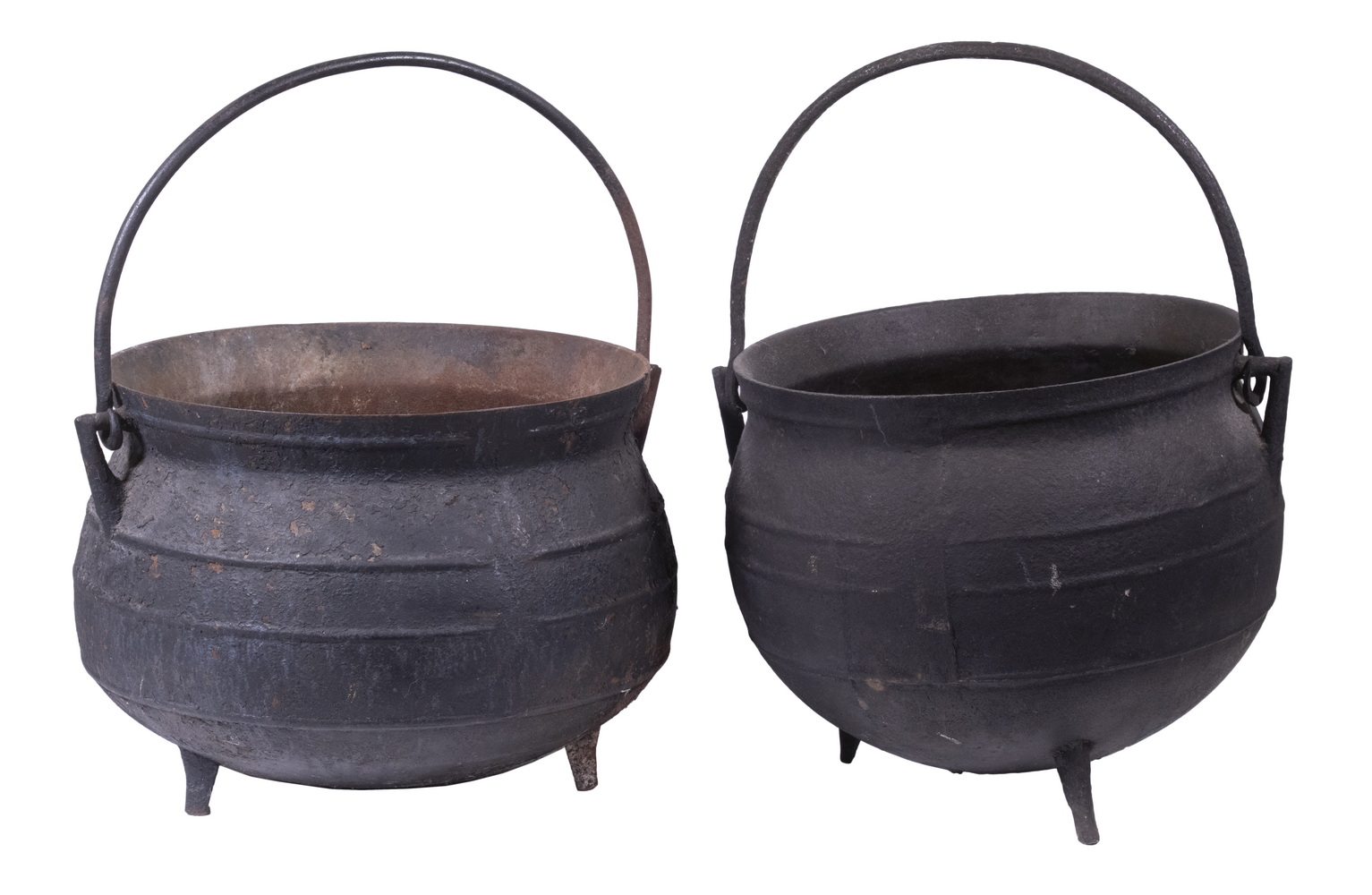 EARLY CAST IRON CAULDRONS Lot of