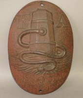 EARLY CAST IRON FIRE MARK FOR