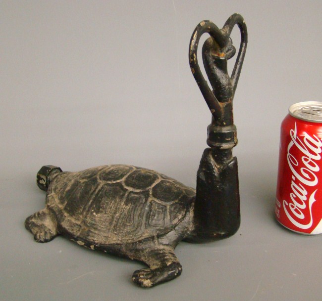 Early cast iron turtle shaped