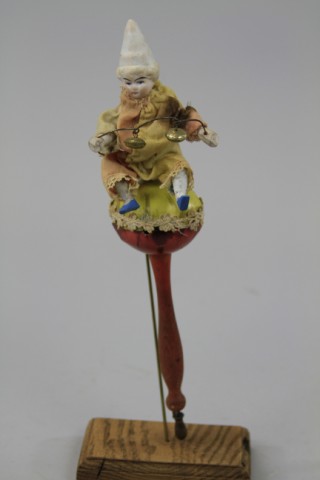 EARLY CHILD'S RATTLE Made of bisque