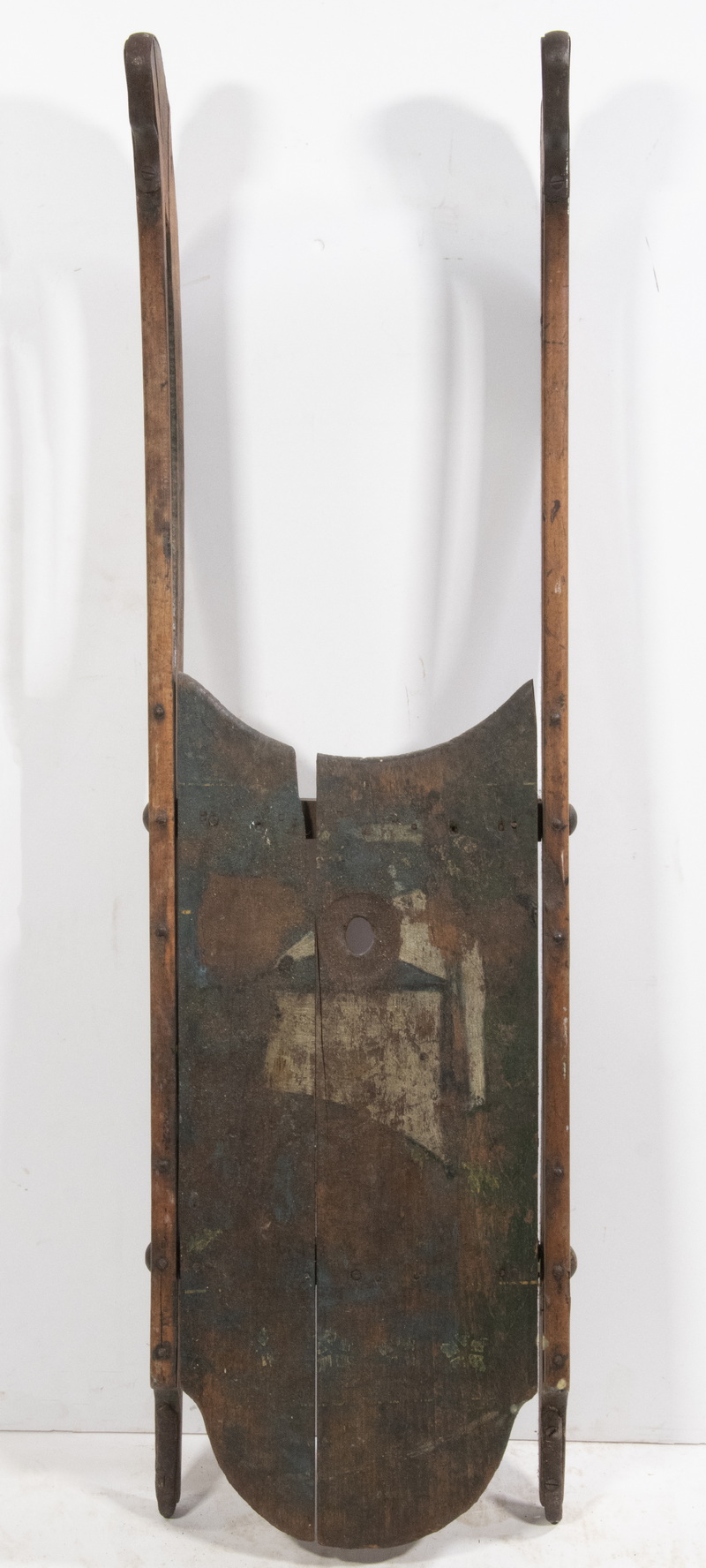 EARLY CHILD'S WOODEN SLED Late 19th